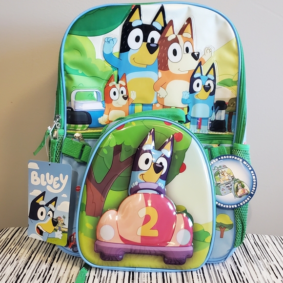 Bluey Other - Bluey 2 Piece Backpack Set with Detachable Insulated Lunch Bag